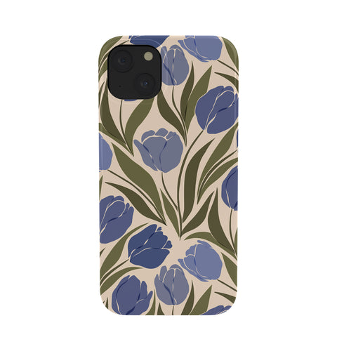 Cuss Yeah Designs Blue Tulip Field Phone Case