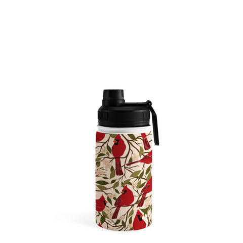 Cuss Yeah Designs Cardinals on Blossoming Tree Water Bottle