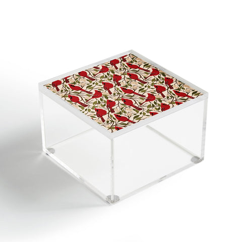 Cuss Yeah Designs Cardinals on Blossoming Tree Acrylic Box
