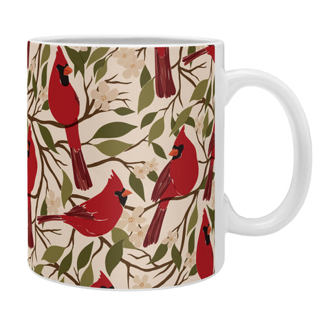 Cuss Yeah Designs Cardinals on Blossoming Tree Coffee Mug