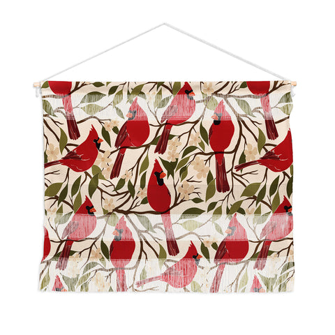 Cuss Yeah Designs Cardinals on Blossoming Tree Wall Hanging Landscape