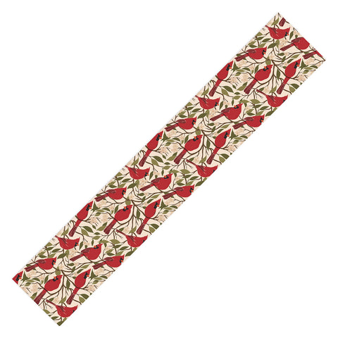 Cuss Yeah Designs Cardinals on Blossoming Tree Table Runner