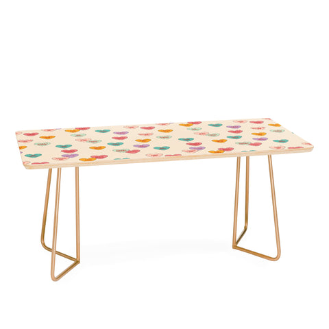 Cuss Yeah Designs Conversation Hearts Pattern Coffee Table