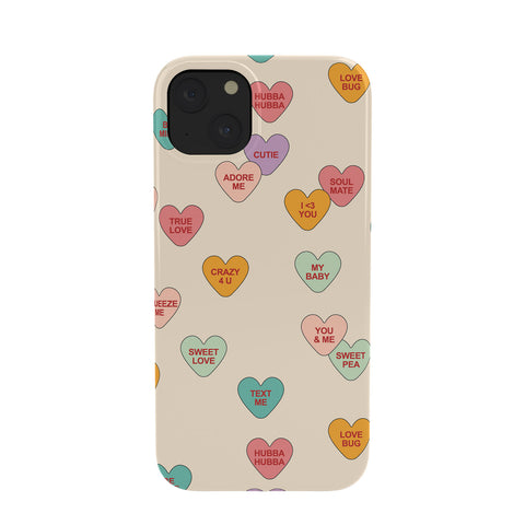 Cuss Yeah Designs Conversation Hearts Pattern Phone Case