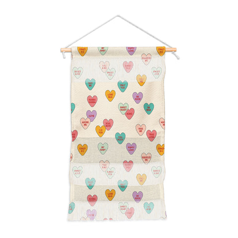Cuss Yeah Designs Conversation Hearts Pattern Wall Hanging Portrait