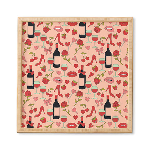 Cuss Yeah Designs Flirty Valentines Day Framed Wall Art