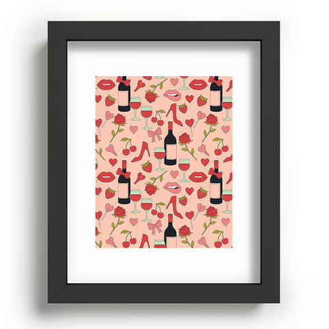 Cuss Yeah Designs Flirty Valentines Day Recessed Framing Rectangle
