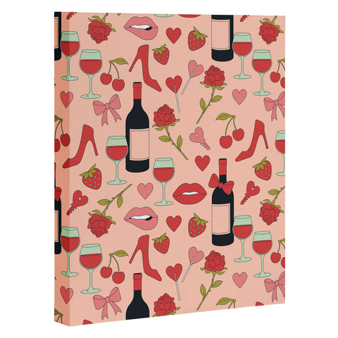 Cuss Yeah Designs Flirty Valentines Day Art Canvas