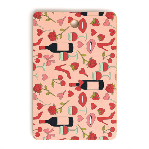 Cuss Yeah Designs Flirty Valentines Day Cutting Board Rectangle