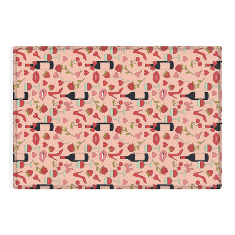 Cuss Yeah Designs Flirty Valentines Day Outdoor Rug