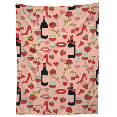 Cuss Yeah Designs Flirty Valentines Day Tapestry