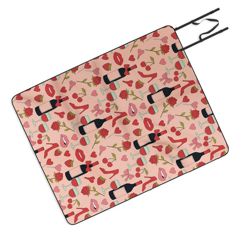 Cuss Yeah Designs Flirty Valentines Day Picnic Blanket