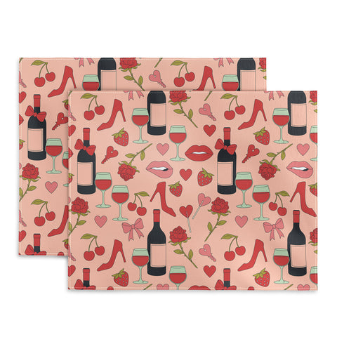 Cuss Yeah Designs Flirty Valentines Day Placemat