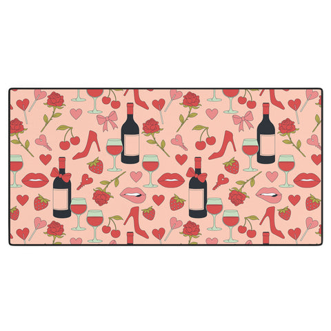 Cuss Yeah Designs Flirty Valentines Day Desk Mat
