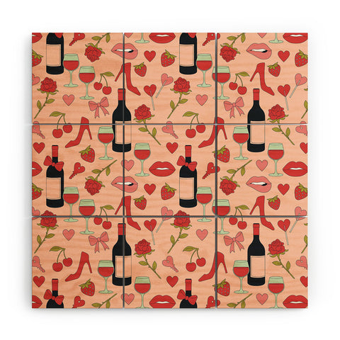 Cuss Yeah Designs Flirty Valentines Day Wood Wall Mural