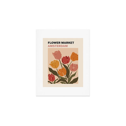 Cuss Yeah Designs Flower Market Amsterdam Art Print