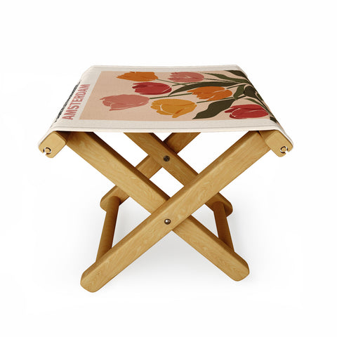 Cuss Yeah Designs Flower Market Amsterdam Folding Stool