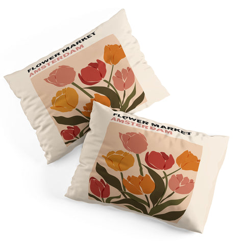 Cuss Yeah Designs Flower Market Amsterdam Pillow Shams