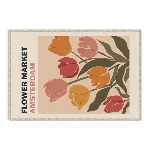 Cuss Yeah Designs Flower Market Amsterdam Outdoor Rug
