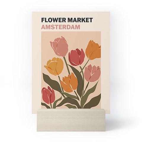 Cuss Yeah Designs Flower Market Amsterdam Mini Art Print