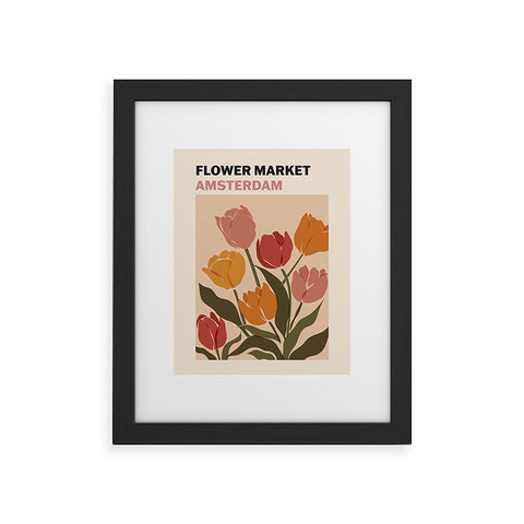 Cuss Yeah Designs Flower Market Amsterdam Framed Art Print