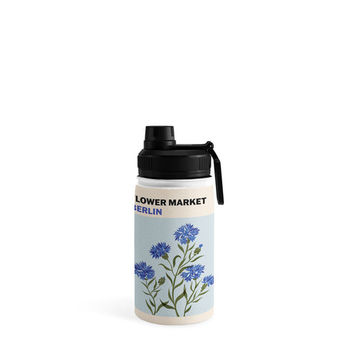 Cuss Yeah Designs Flower Market Berlin Water Bottle