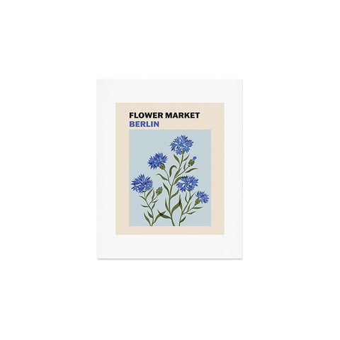 Cuss Yeah Designs Flower Market Berlin Art Print