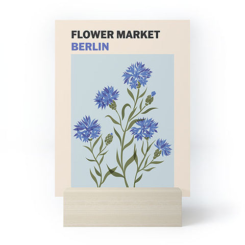 Cuss Yeah Designs Flower Market Berlin Mini Art Print
