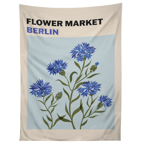 Cuss Yeah Designs Flower Market Berlin Tapestry
