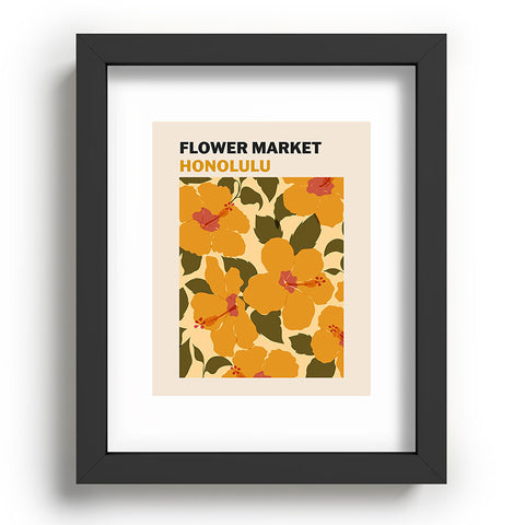 Cuss Yeah Designs Flower Market Honolulu Recessed Framing Rectangle