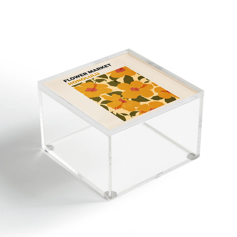 Cuss Yeah Designs Flower Market Honolulu Acrylic Box