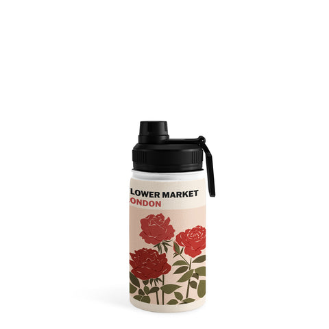 Cuss Yeah Designs Flower Market London UK Water Bottle