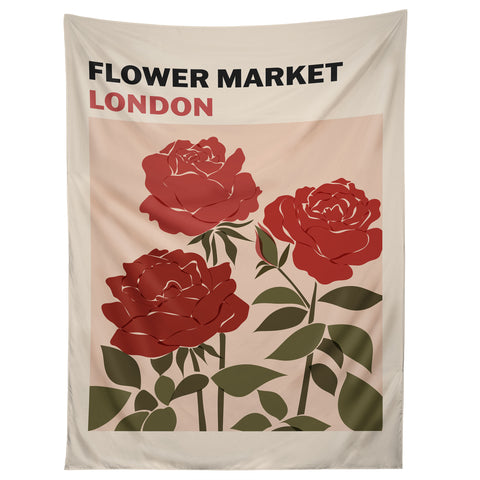Cuss Yeah Designs Flower Market London UK Tapestry