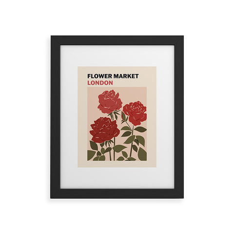 Cuss Yeah Designs Flower Market London UK Framed Art Print