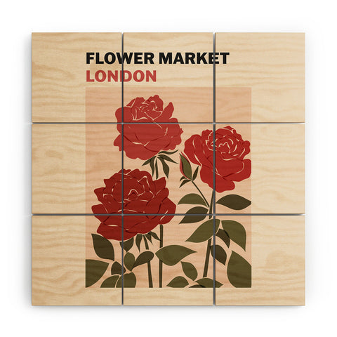 Cuss Yeah Designs Flower Market London UK Wood Wall Mural