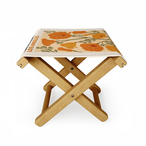 Cuss Yeah Designs Flower Market Los Angeles Folding Stool
