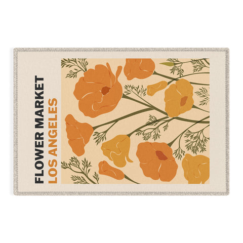 Cuss Yeah Designs Flower Market Los Angeles Outdoor Rug