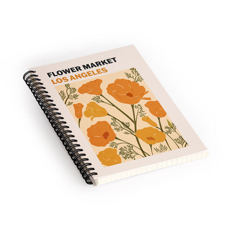 Cuss Yeah Designs Flower Market Los Angeles Spiral Notebook