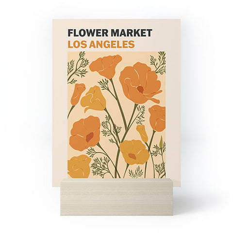 Cuss Yeah Designs Flower Market Los Angeles Mini Art Print