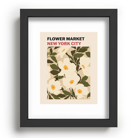 Cuss Yeah Designs Flower Market NYC Recessed Framing Rectangle