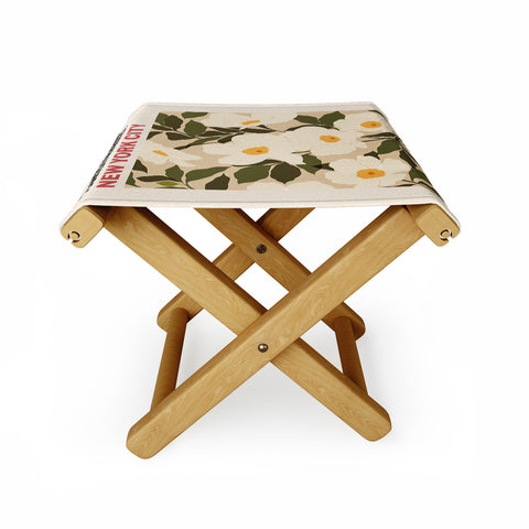 Cuss Yeah Designs Flower Market NYC Folding Stool