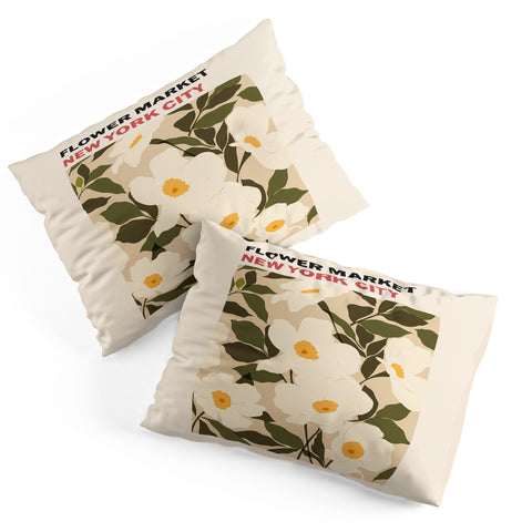 Cuss Yeah Designs Flower Market NYC Pillow Shams