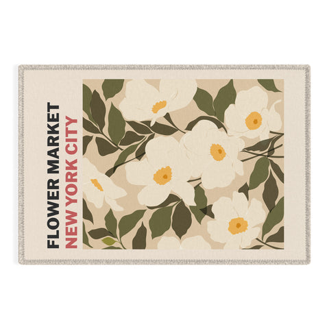 Cuss Yeah Designs Flower Market NYC Outdoor Rug