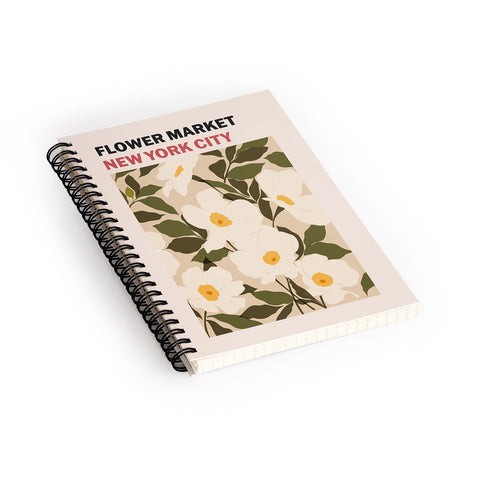 Cuss Yeah Designs Flower Market NYC Spiral Notebook