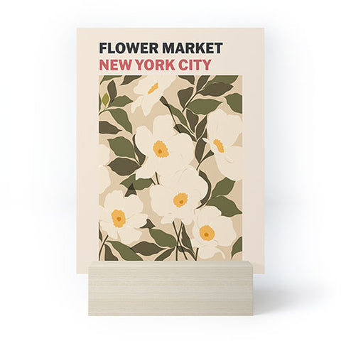 Cuss Yeah Designs Flower Market NYC Mini Art Print