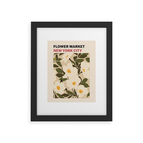Cuss Yeah Designs Flower Market NYC Framed Art Print