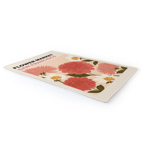 Cuss Yeah Designs Flower Market San Francisco Area Rug
