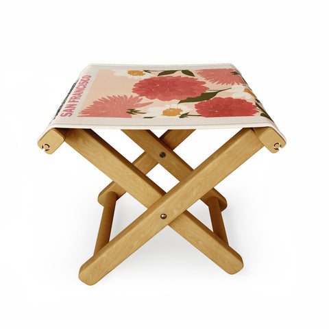 Cuss Yeah Designs Flower Market San Francisco Folding Stool