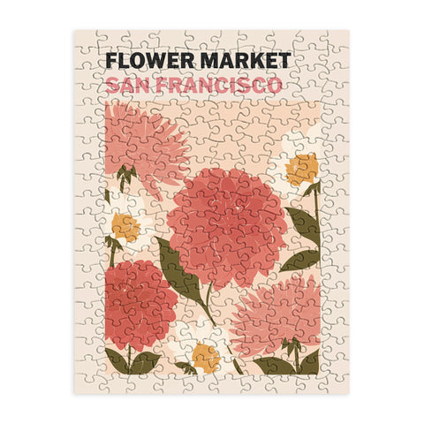 Cuss Yeah Designs Flower Market San Francisco Puzzle