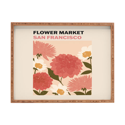 Cuss Yeah Designs Flower Market San Francisco Rectangular Tray
